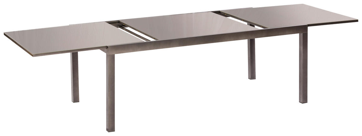 GARTENSET Aluminium  - Graphitfarben/Grau, MODERN, Textil/Metall - Gardenson