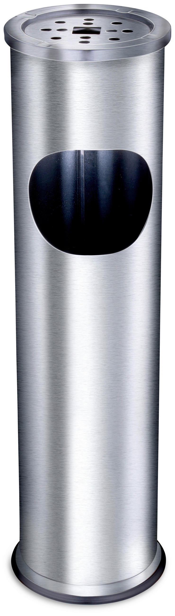 ABFALLEIMER 12 L  - Silberfarben, Basics, Metall (15,5/15,5/56cm) - Alpina 6287