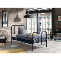 KINDER-/JUNIORBETT - Blau, MODERN, Holz/Metall (90/200cm) - Vipack
