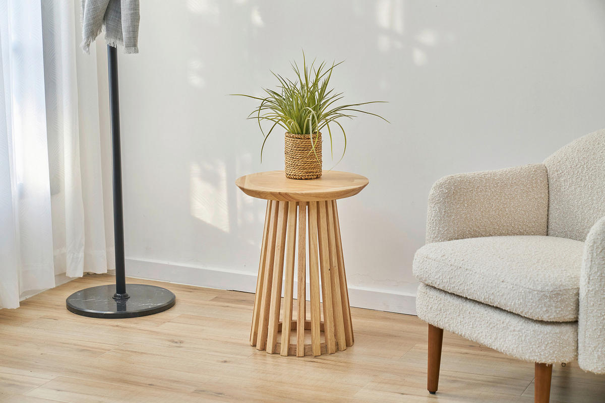 BEISTELLTISCH in Holz 40/40/50 cm  - Naturfarben, Design, Holz (40/40/50cm) - MID.YOU