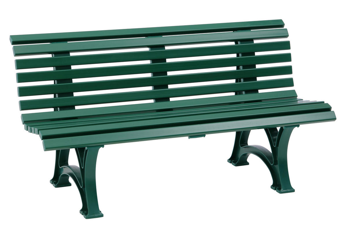 GARTENBANK 150/80/64 cm   - Grün, Basics, Kunststoff (150/80/64cm) - Modante