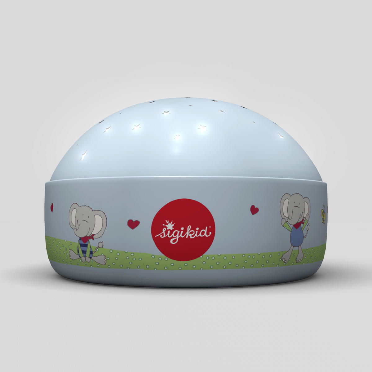 NACHTLICHT Lolo Lombardo 12/7,5 cm   - Hellblau, KONVENTIONELL, Kunststoff (12/7,5cm) - Sigikid