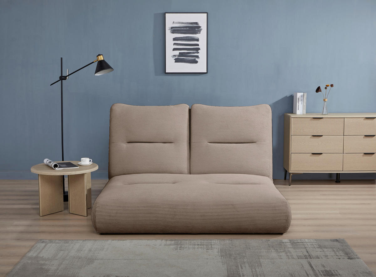 SCHLAFSOFA Cord Braun  - Braun, Design, Textil (159/88/160cm) - Livetastic