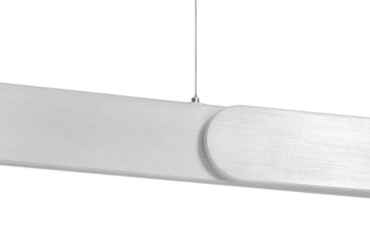 ZÁVĚSNÉ LED SVÍTIDLO, 115/7,5/150 cm - barvy stříbra, Design, kov (115/7,5/150cm) - Dieter Knoll