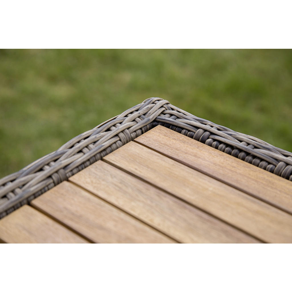 Thumbnail - Gardenson Gartentisch, Natur, Akazie, Holz, Metall, Kunststoff, Akazie, Hartholz, rechteckig, Wange, 90x75x185 cm, Fsc, ...