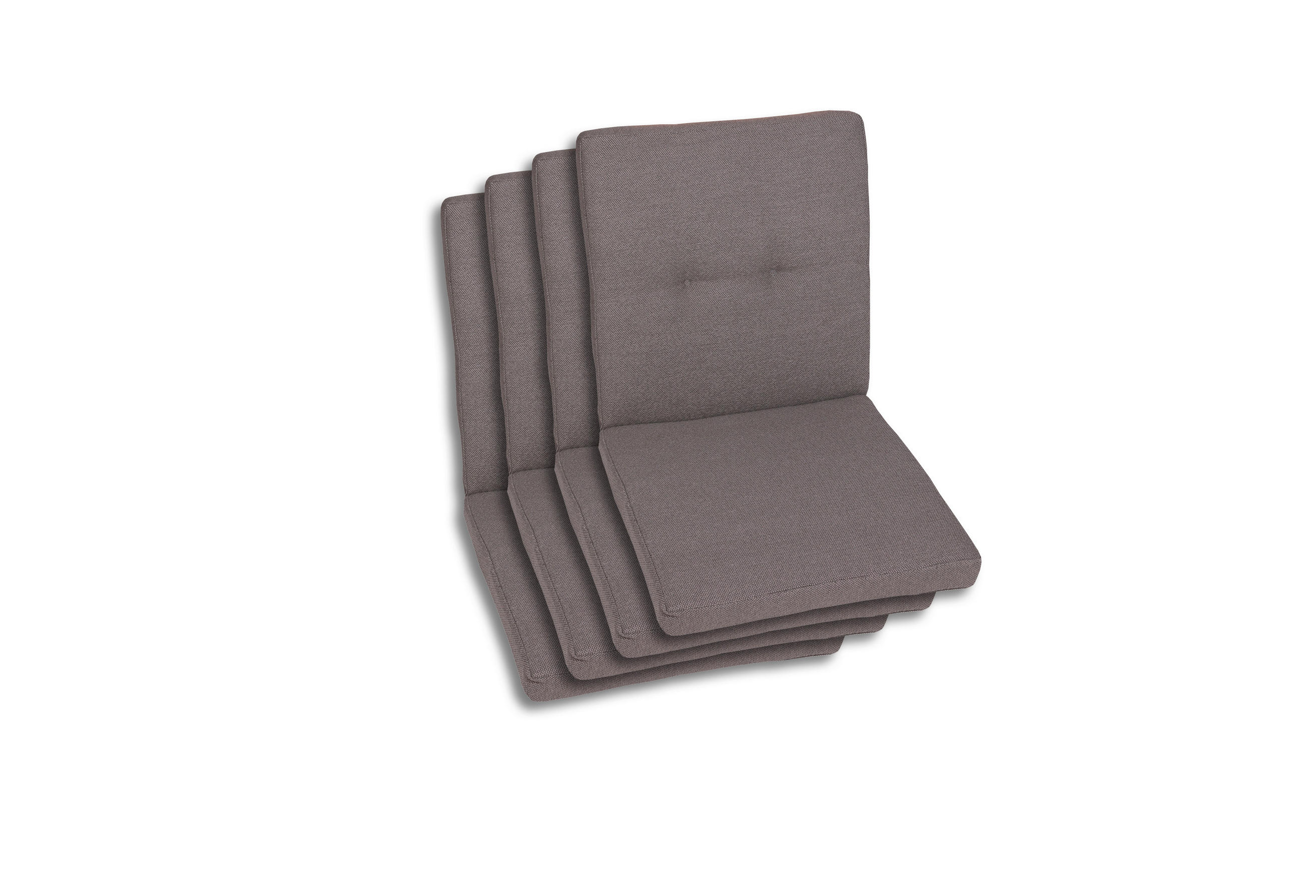 SESSELAUFLAGENSET Uni  - Taupe, Basics, Textil (50/7/100cm)