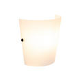 WANDLEUCHTE 19,5/9,5/19,5 cm - Opal, KONVENTIONELL, Glas/Metall (19,5/9,5/19,5cm) - Novel