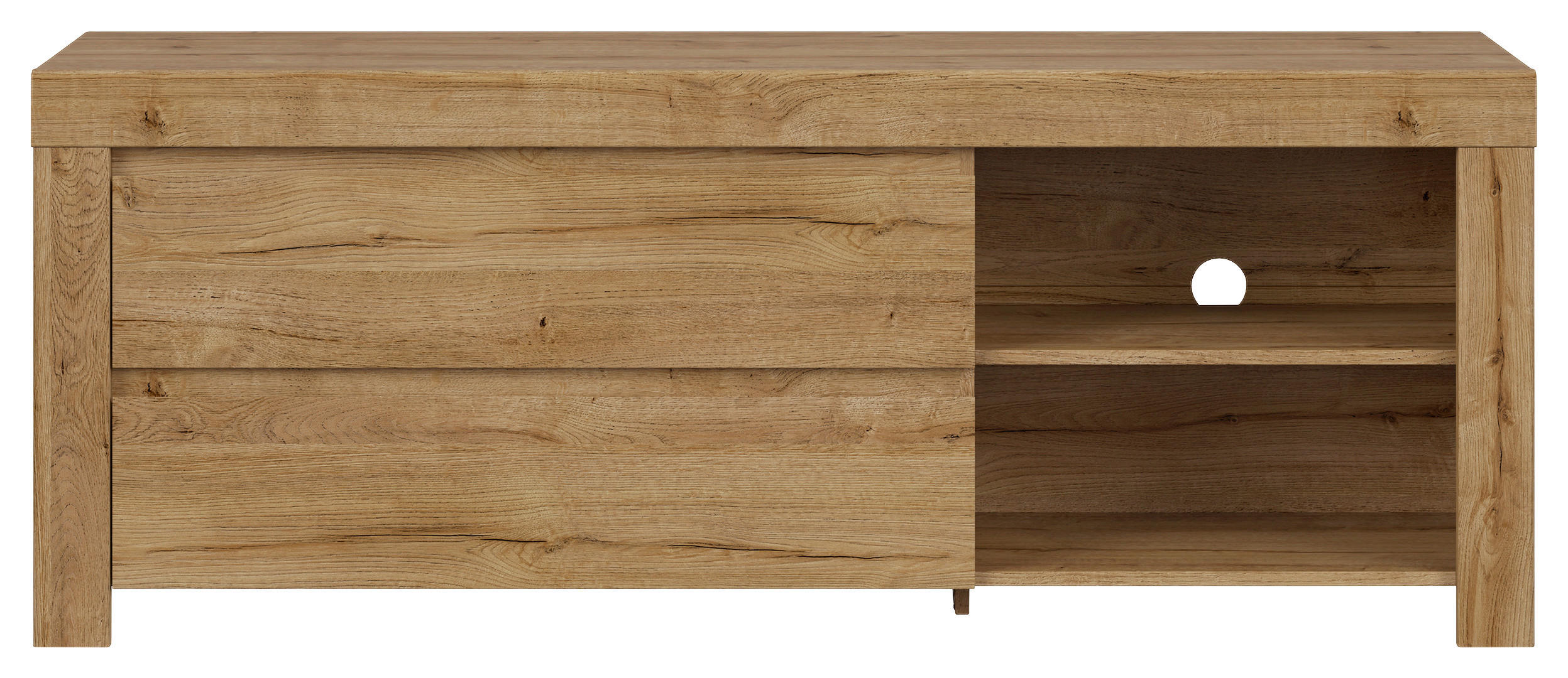LOWBOARD  in 156/60,5/42 cm  - Eichefarben/Erlefarben, Design, Holzwerkstoff/Kunststoff (156/60,5/42cm)