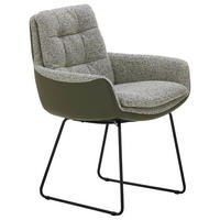 ARMLEHNSTUHL  in Webstoff  - Schwarz/Braun, Design, Textil/Metall (63/90/69cm) - Johann Jakob