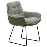 ARMLEHNSTUHL  in Webstoff  - Schwarz/Braun, Design, Textil/Metall (63/90/69cm) - Johann Jakob