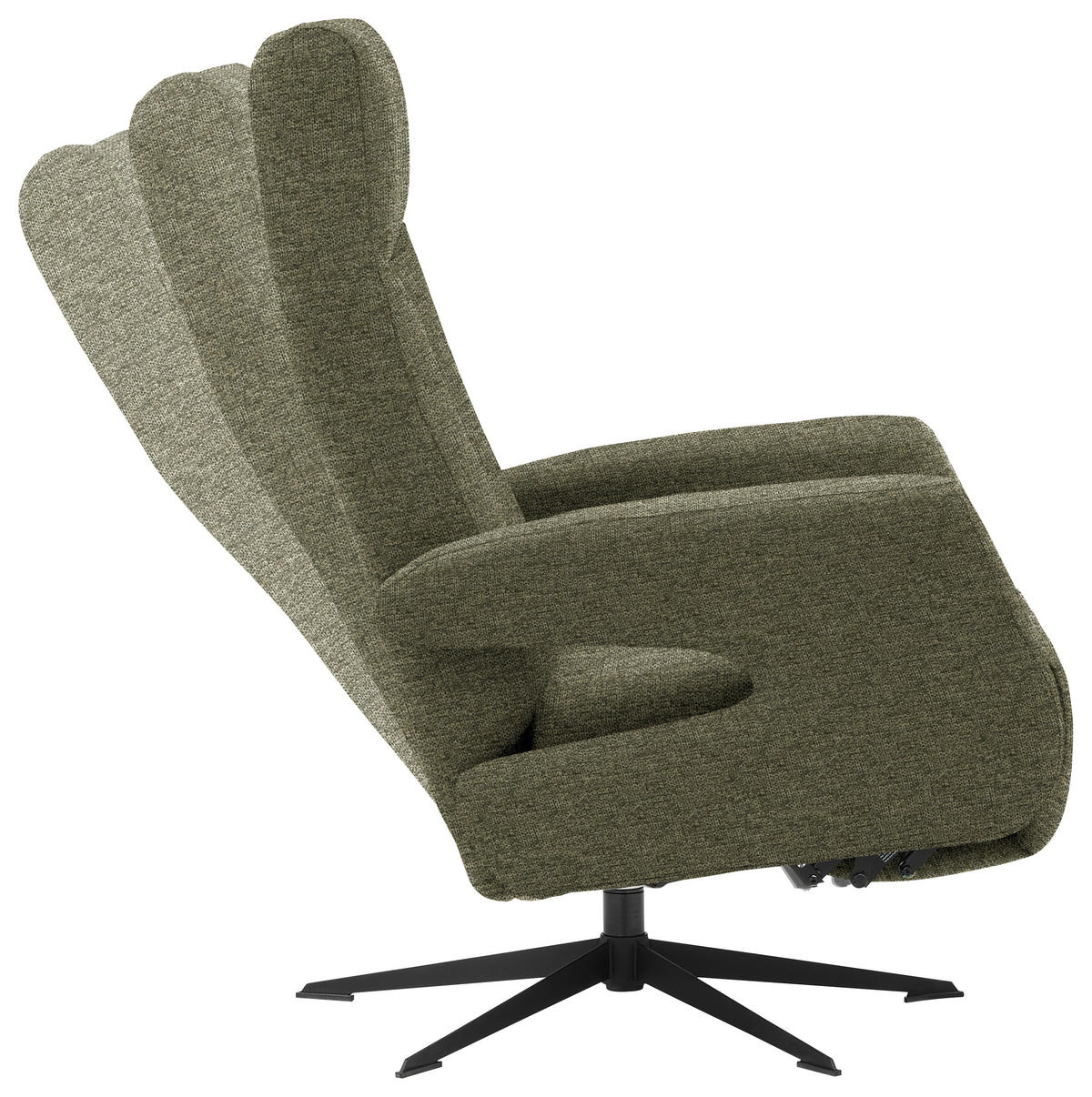 RELAXSESSEL in Textil Grün  - Schwarz/Grün, Design, Textil/Metall (74/105/82cm) - Welnova