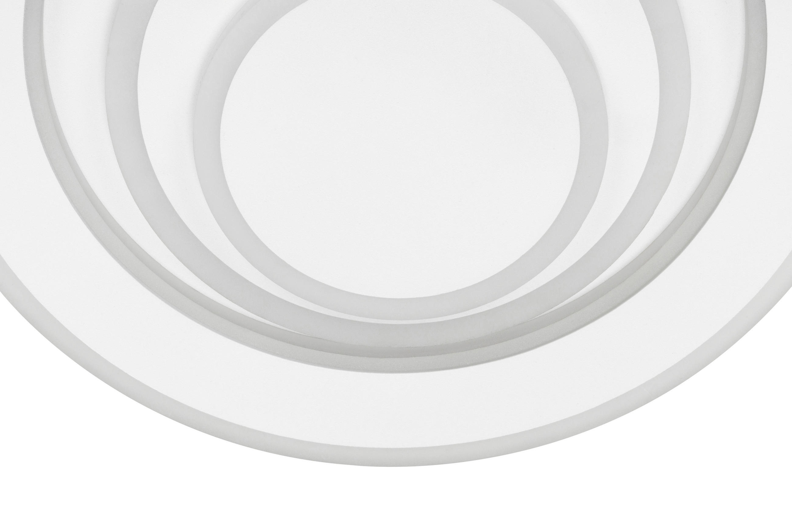 STROPNÍ LED SVÍTIDLO, 30/6,5 cm  - bílá, Basics, kov/plast (30/6,5cm) - Novel