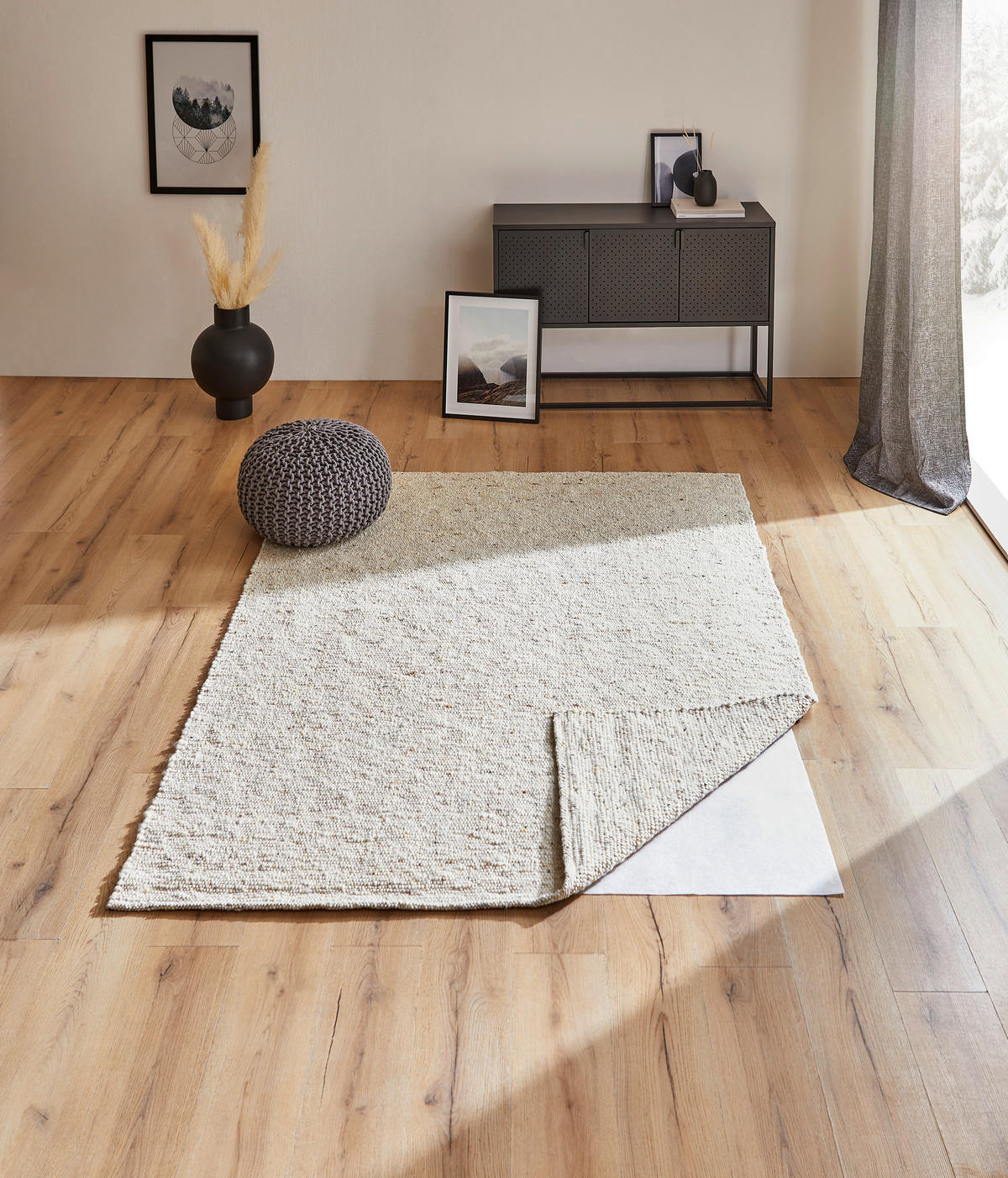 HANDWEBTEPPICH Neapel Beige  - Beige, Basics, Textil (170/230cm) - Linea Natura
