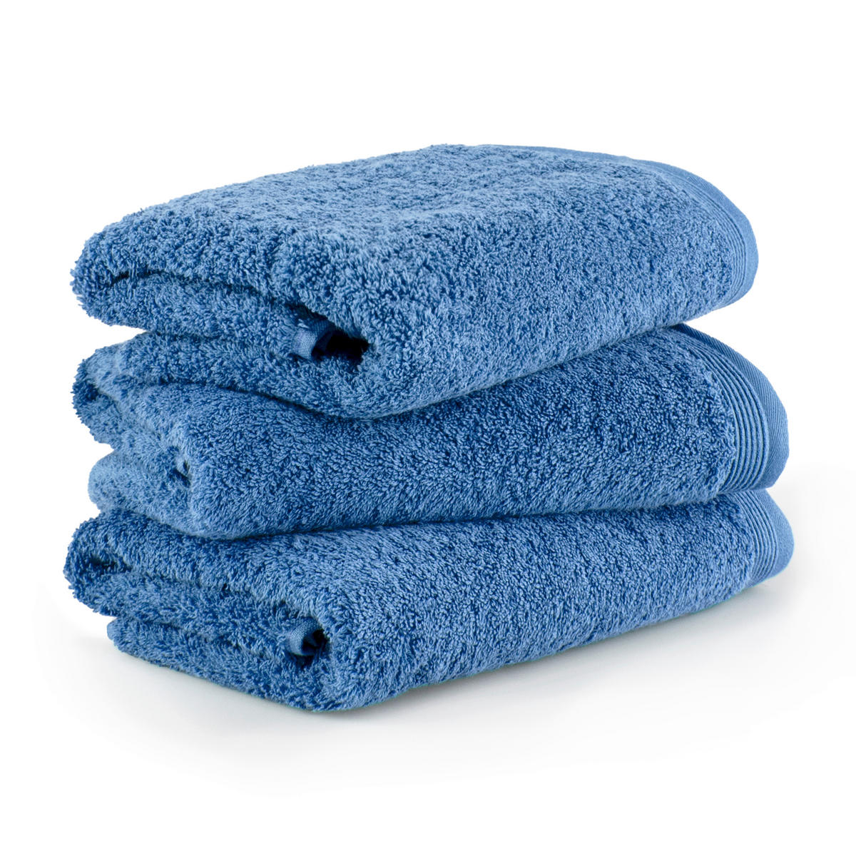 FROTTIERSET Blau 3-teilig  - Blau, Basics, Textil (50/100cm) - Moeve