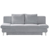 SCHLAFSOFA in Cord Grau  - Chromfarben/Grau, Design, Textil/Metall (200/85/90cm) - Xora