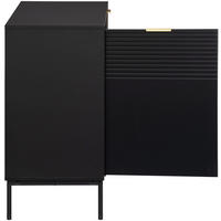 SIDEBOARD Dodoma  in 100/80/40 cm  - Goldfarben/Schwarz, Design, Holzwerkstoff/Metall (100/80/40cm) - Livetastic