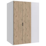 BEGEHBARER ECKSCHRANK 135,2/197/97 cm  - Eichefarben/Schwarz, KONVENTIONELL, Holzwerkstoff/Metall (135,2/197/97cm) - Carryhome