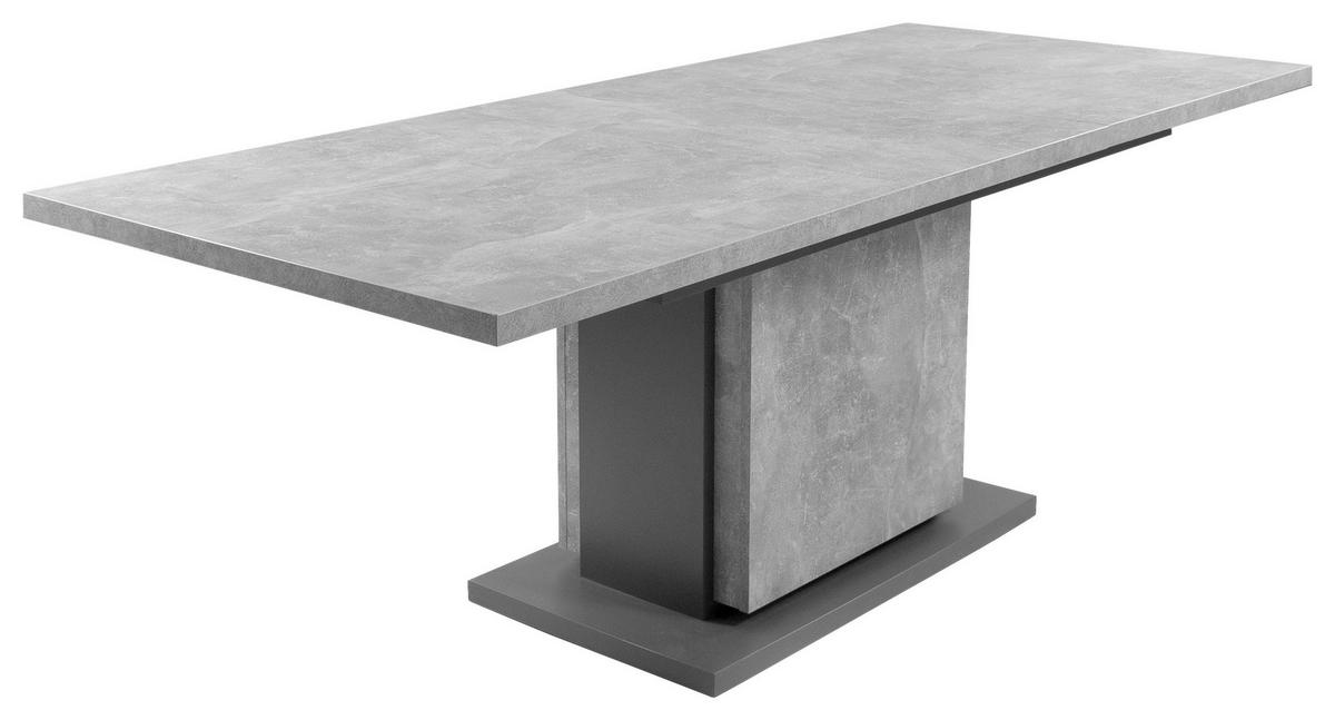 ESSTISCH in Holzwerkstoff 160-215/90/75 cm  - Anthrazit/Grau, MODERN, Holzwerkstoff (160-215/90/75cm) - MID.YOU