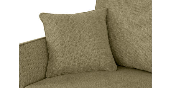 ECKSOFA in Flachgewebe Grün  - Eichefarben/Grün, KONVENTIONELL, Holz/Textil (265/159cm) - Carryhome