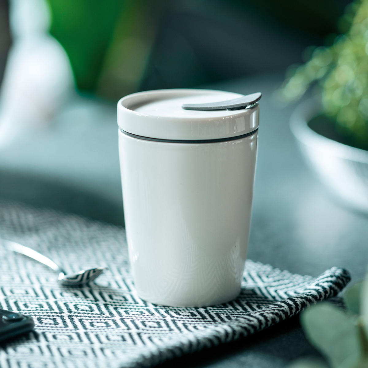 COFFEE-TO-GO-BECHER TO GO, TO STAY 0,29 L  - Weiß, Basics, Keramik (290ml) - like.Villeroy & Boch