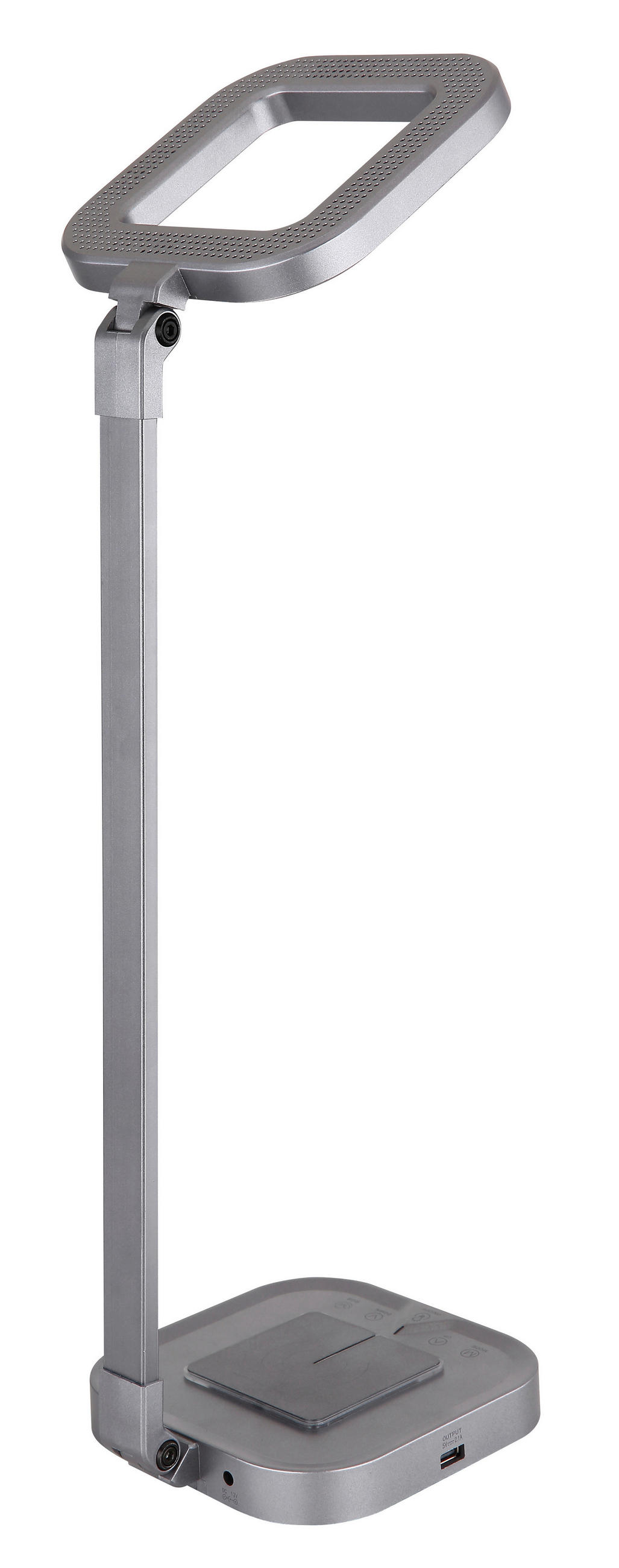LED-SVETILKA ZA PISALNO MIZO     14,5/14,5/43 cm          - siva/bela, Basics, kovina/umetna masa (14,5/14,5/43cm) - Globo