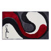 BADTEPPICH Weiß, Grau 60/100 cm  - Weiß/Grau, Basics, Kunststoff/Textil (60/100cm) - Grund