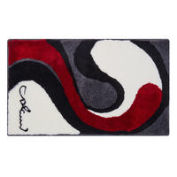 KOBEREC DO KOUPELNY, 70/120 cm - šedá/bílá, Basics, textil/plast (70/120cm) - Grund