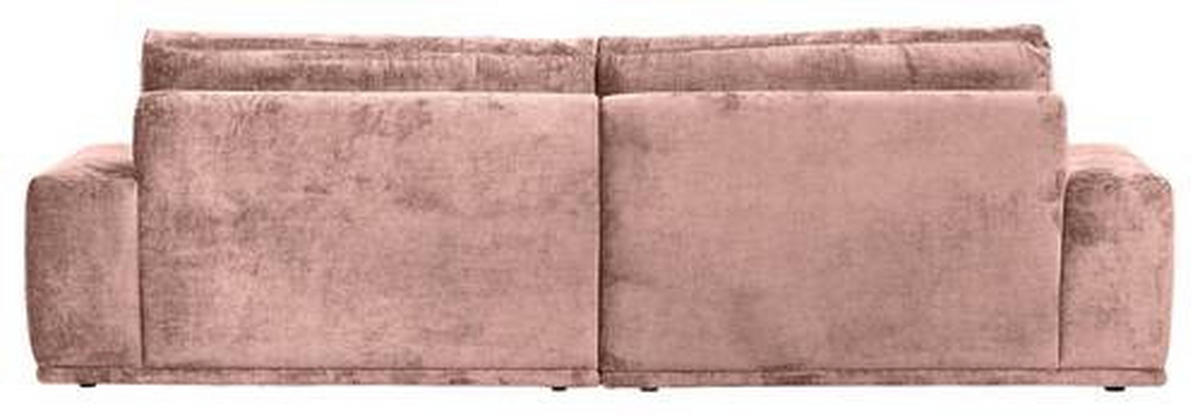 BIG SOFFA i chenille gammelrosa  - svart/gammelrosa, Klassisk, textil/plast (282/73/115cm) - MID.YOU