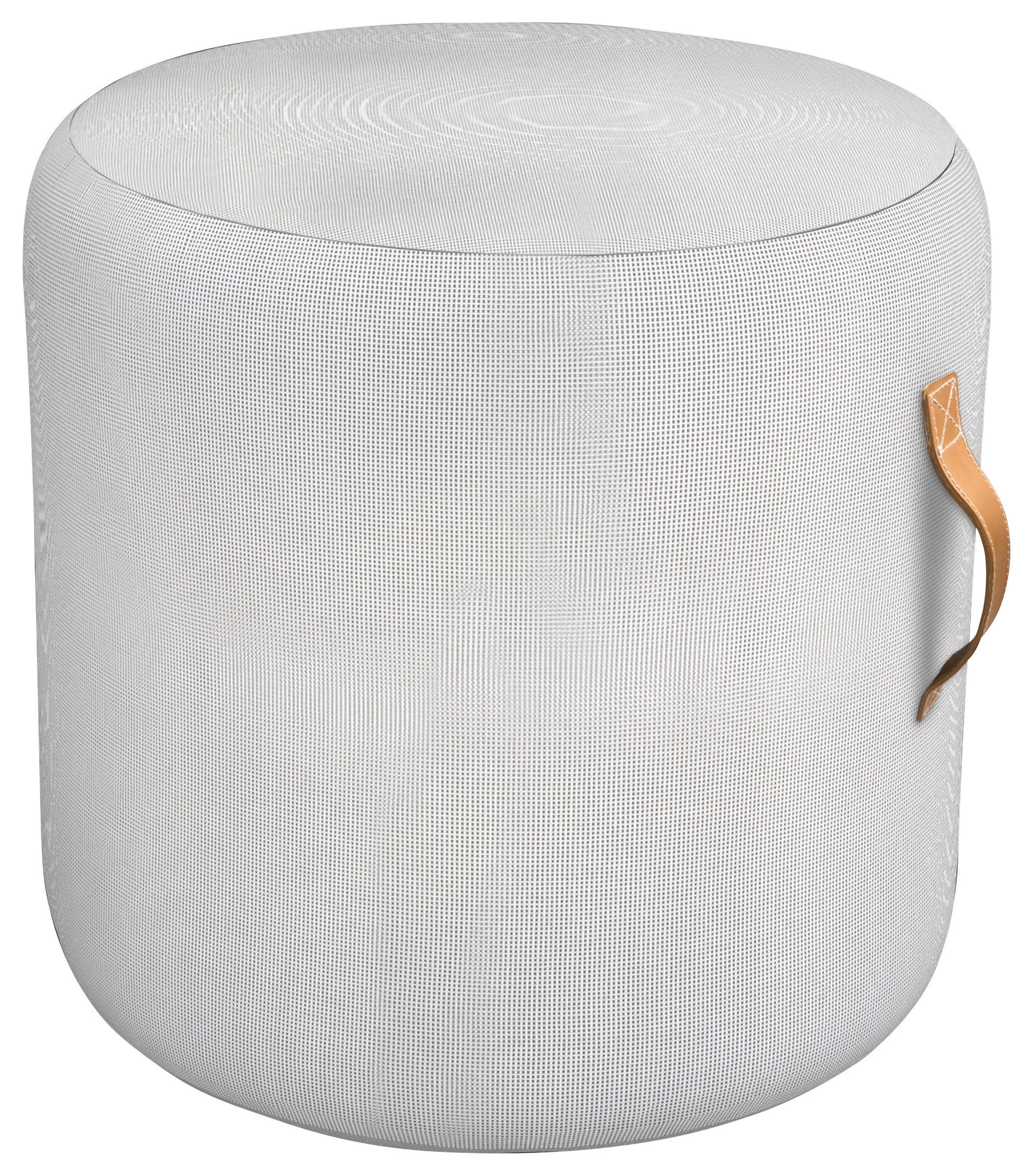 OUTDOORPOUF in  Uni  - Hellgrau, Basics, Textil (45/45cm)
