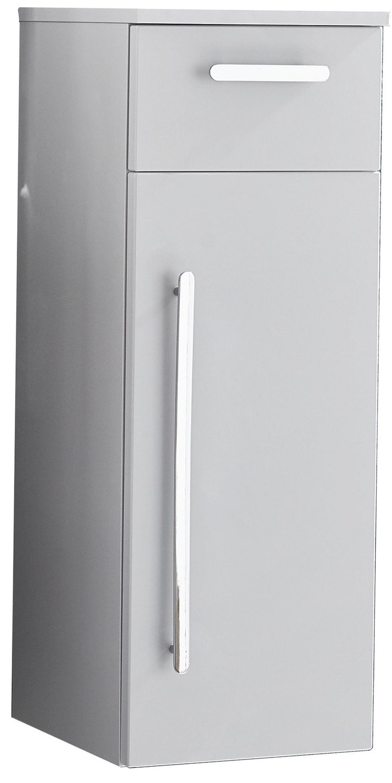 MIDISCHRANK 30/81,6/30 cm  - Chromfarben/Grau, KONVENTIONELL, Holzwerkstoff/Metall (30/81,6/30cm) - Novel