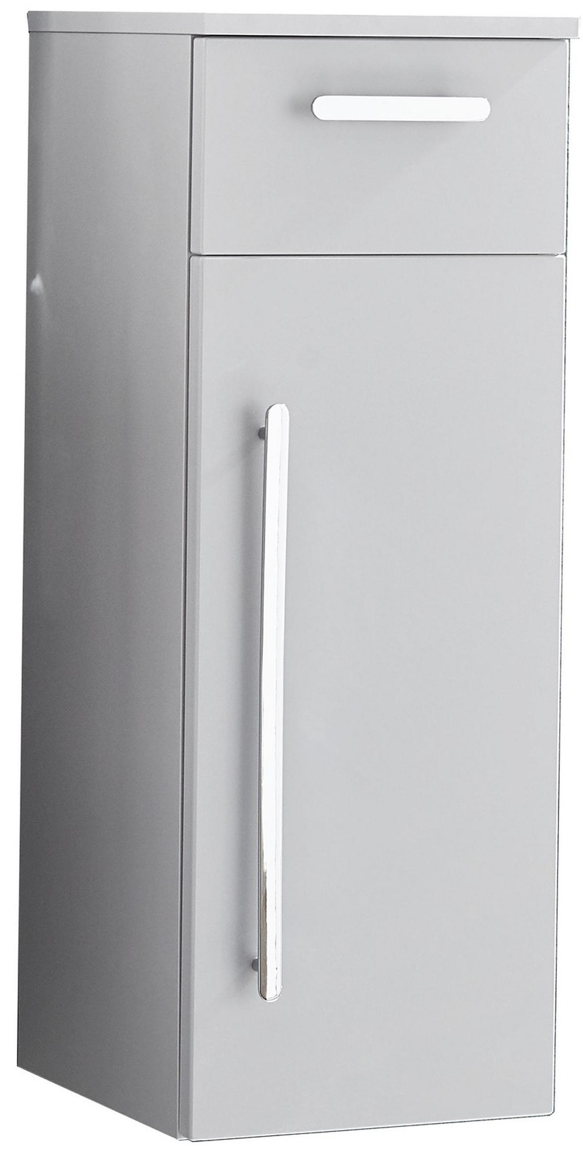 MIDISCHRANK 30/81,6/30 cm  - Chromfarben/Grau, KONVENTIONELL, Holzwerkstoff/Metall (30/81,6/30cm) - Novel