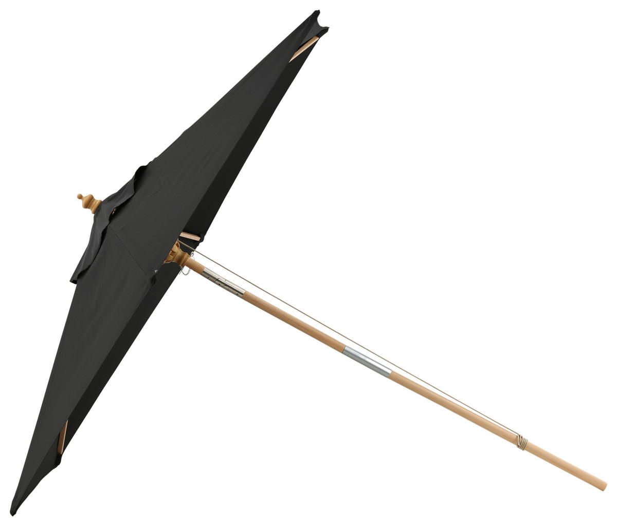 SONNENSCHIRM 250 cm  - Schwarz, KONVENTIONELL (250/232cm) - Gardenson