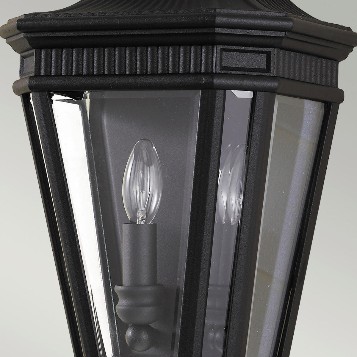 AUSSENWANDLEUCHTE - Schwarz, Konventionell, Glas/Metall (24.1/40.6 /15.2cm) - Elstead Lighting