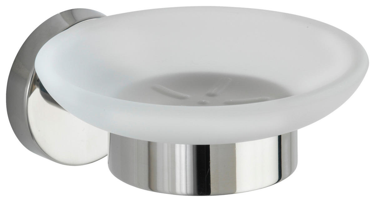 SEIFENSCHALE - Basics, Glas/Metall (11/5,5/13cm) - Wenko
