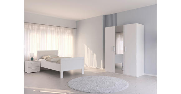 BETT 120/200 cm  in Weiß  - Weiß, Design, Holzwerkstoff (120/200cm) - Novel