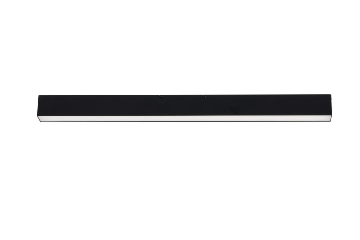 LED-DECKENLEUCHTE Rijeka 100/7,7/6 cm   - Schwarz, Design, Kunststoff/Metall (100/7,7/6cm) - Novel
