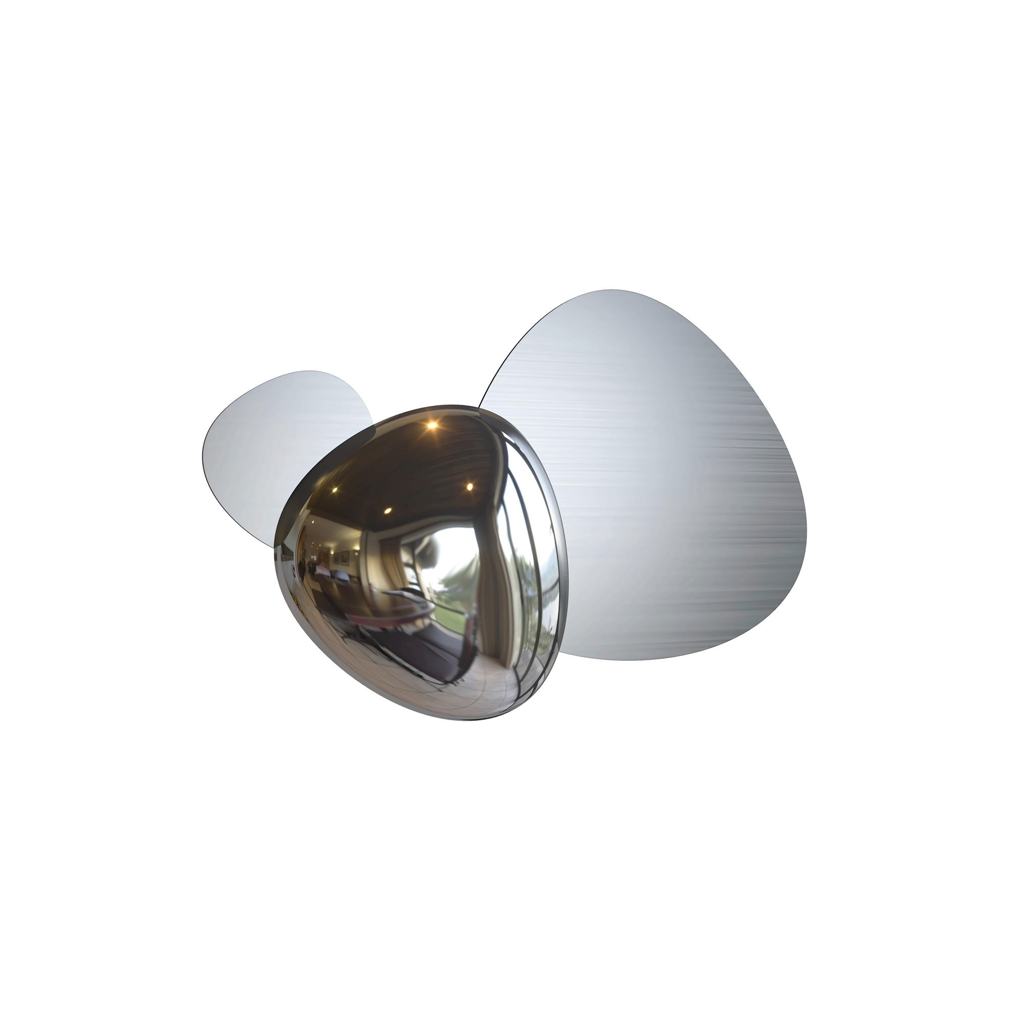 WANDLEUCHTE Modern 26,9/36,3/7,4 cm   - Nickelfarben, Trend, Metall (26,9/36,3/7,4cm) - MAYTONI