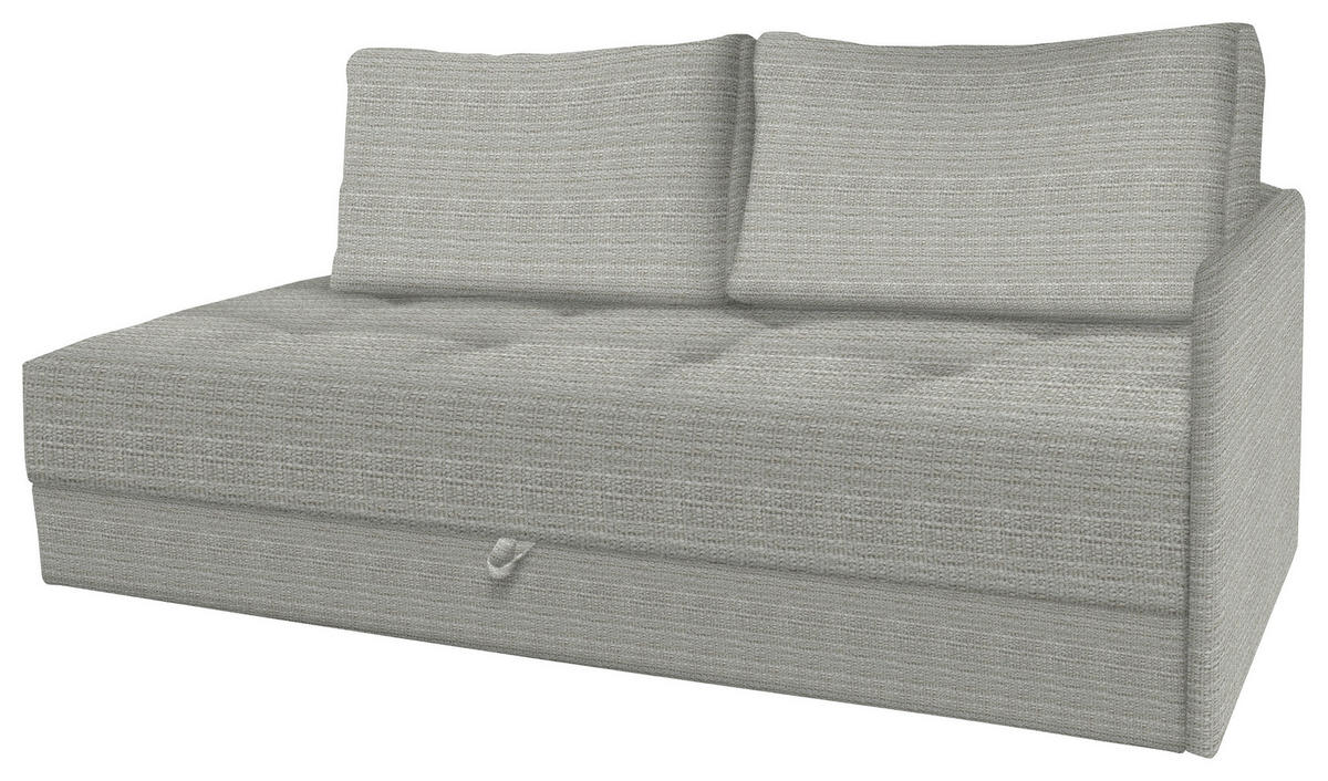LIEGE in Velours Kaschmir  - Kaschmir/Schwarz, Konventionell, Kunststoff/Textil (205/80/95cm) - Xora
