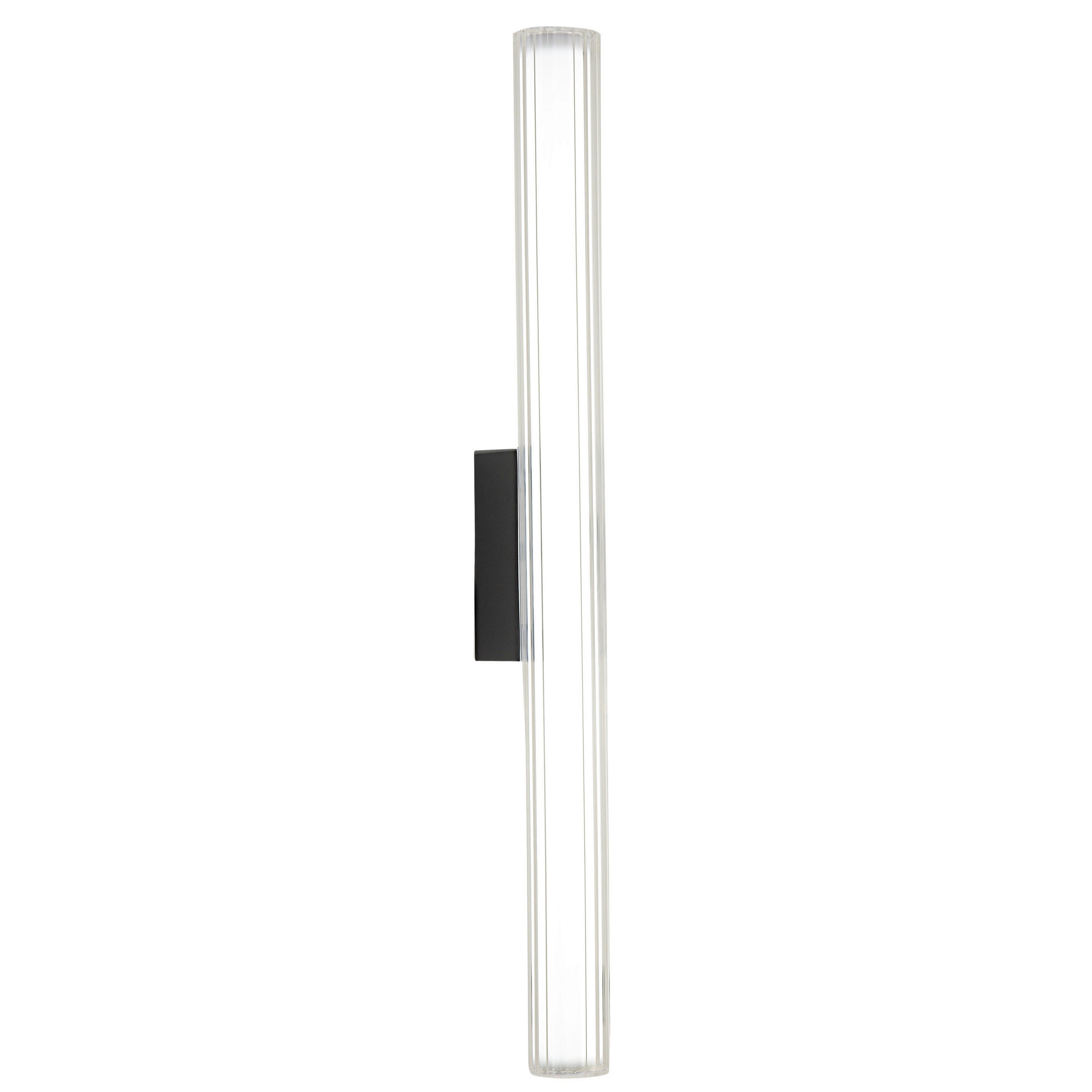 LED-WANDLEUCHTE Linea  61/6/11.5 cm  - Schwarz, Design, Glas (61/6/11.5cm)