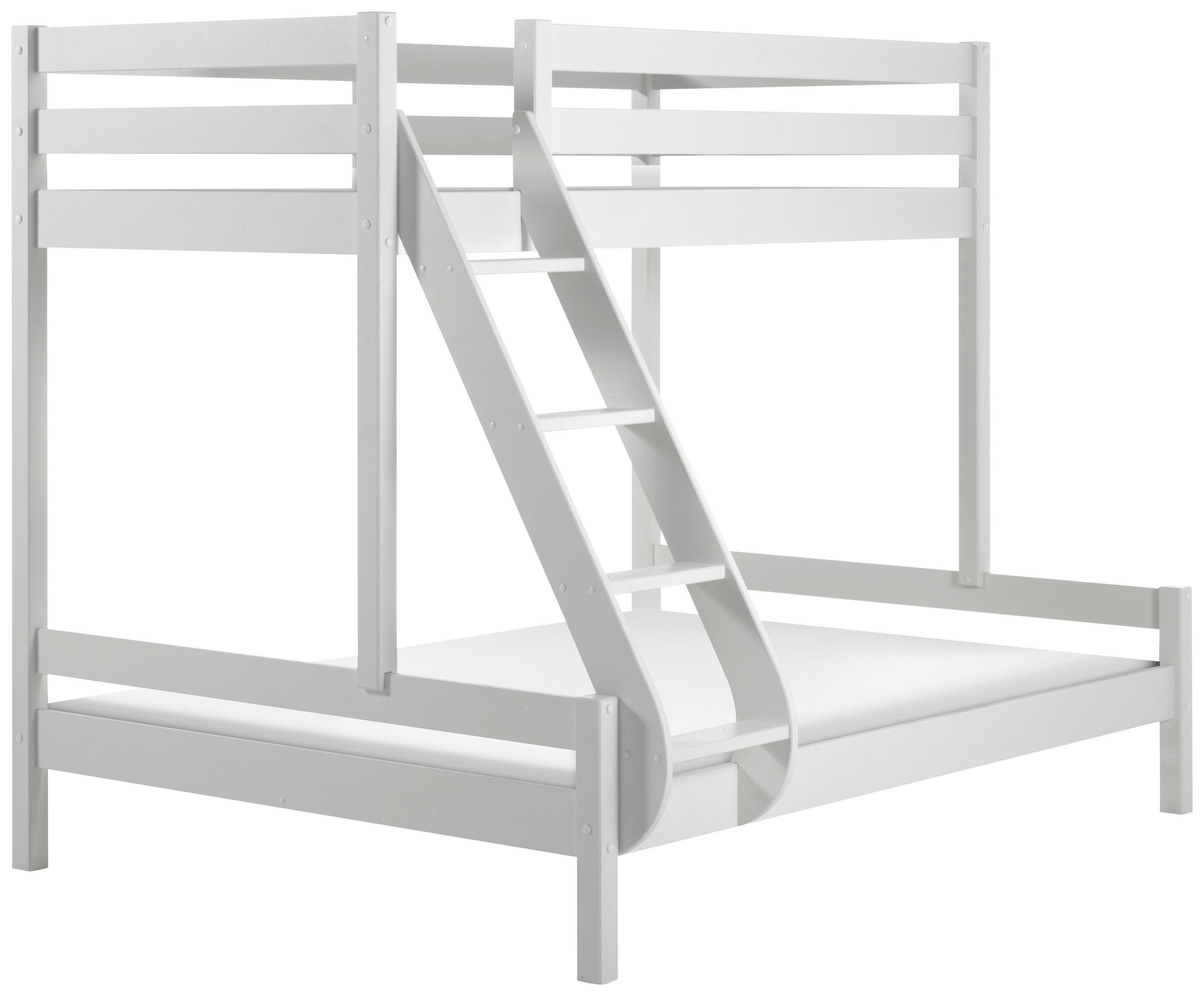 ETAGENBETT - Weiß, MODERN, Holz (90/140/200cm) - MID.YOU