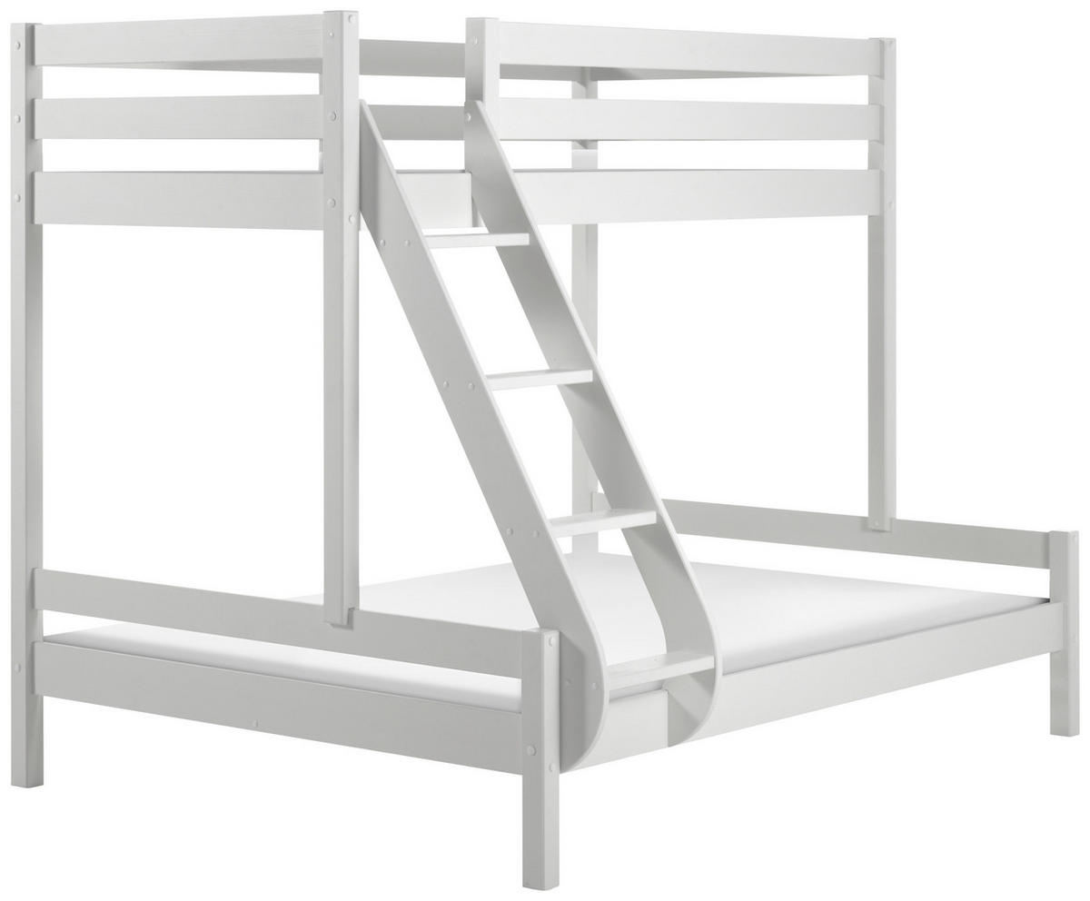 ETAGENBETT - Weiß, MODERN, Holz (90/140/200cm) - MID.YOU