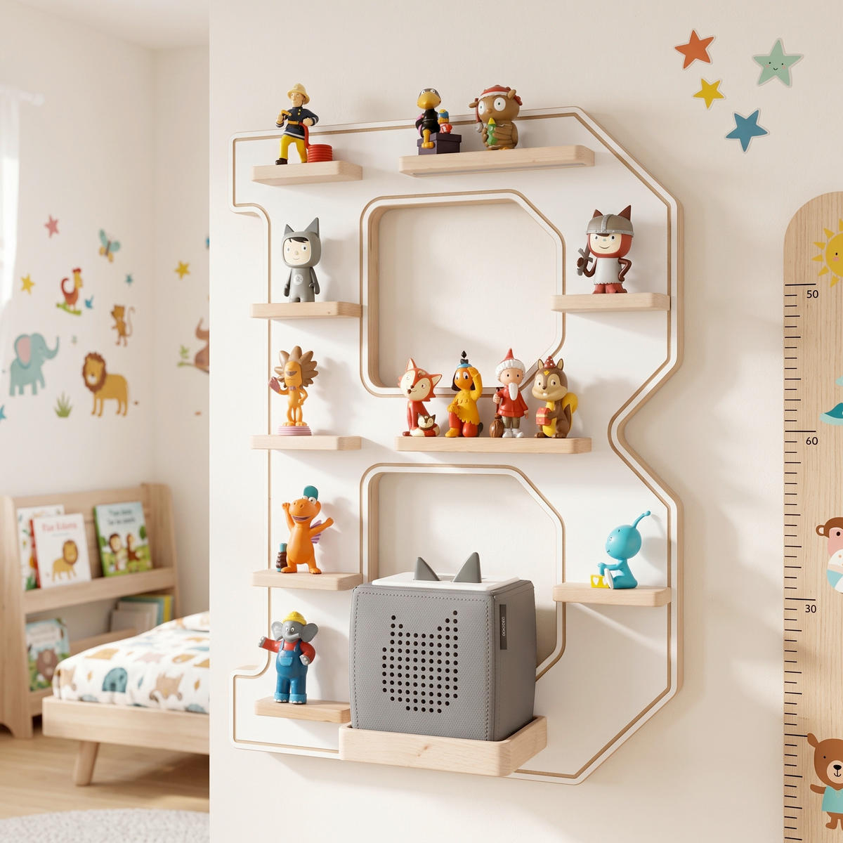 KINDERREGAL  - Weiss, Modern, Holzwerkstoff (41/54/19cm) - Livetastic
