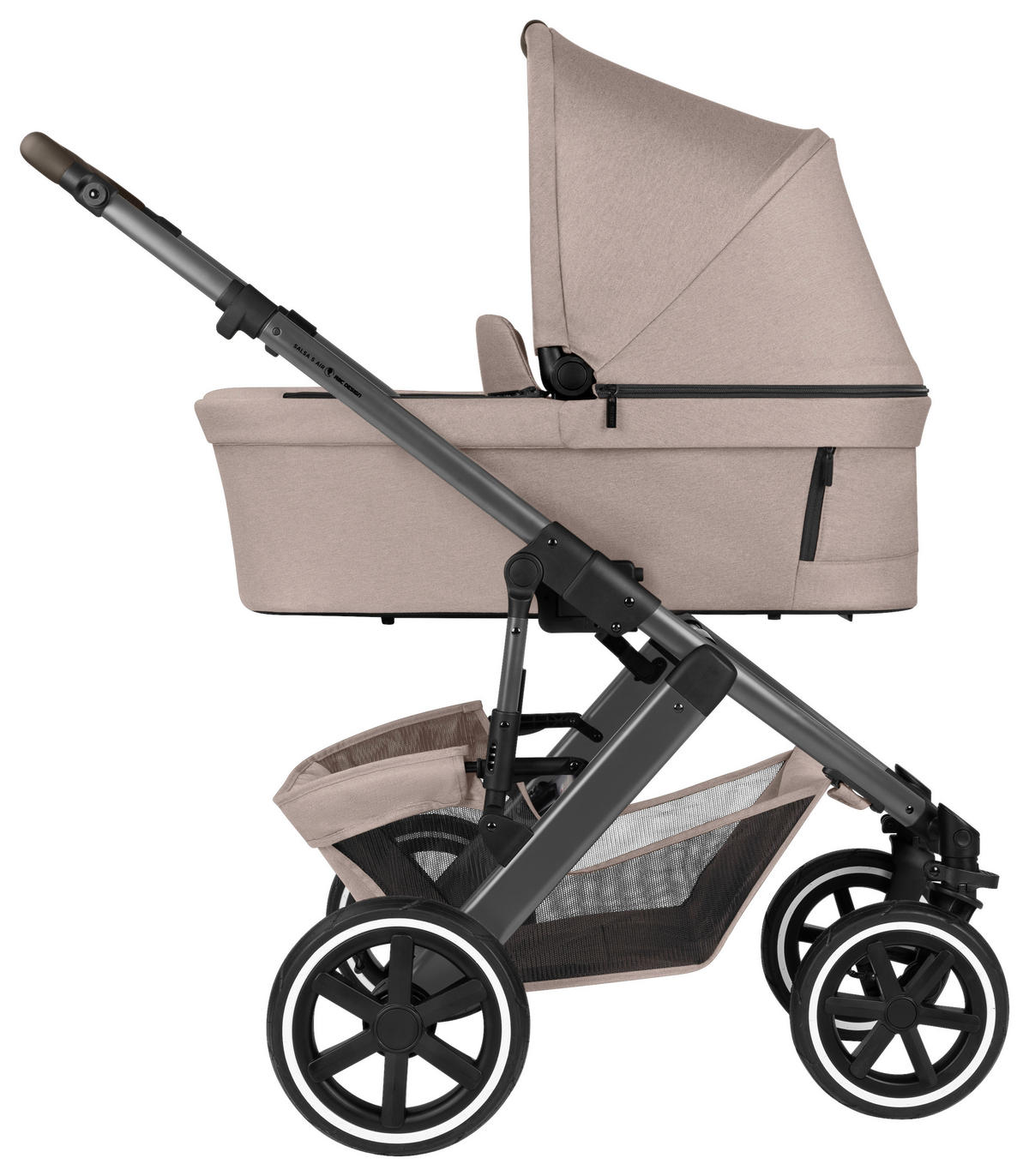 KINDERWAGEN Salsa 5 Air  - Beige, Basics, Textil/Metall (63/118/95.5cm) - ABC Design
