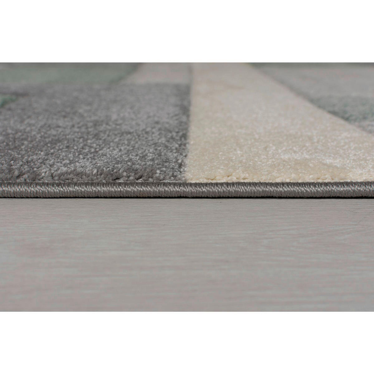 WEBTEPPICH 200/290 cm COSMOS Grau, Grün  - Grau/Grün, KONVENTIONELL, Textil (200/290cm)