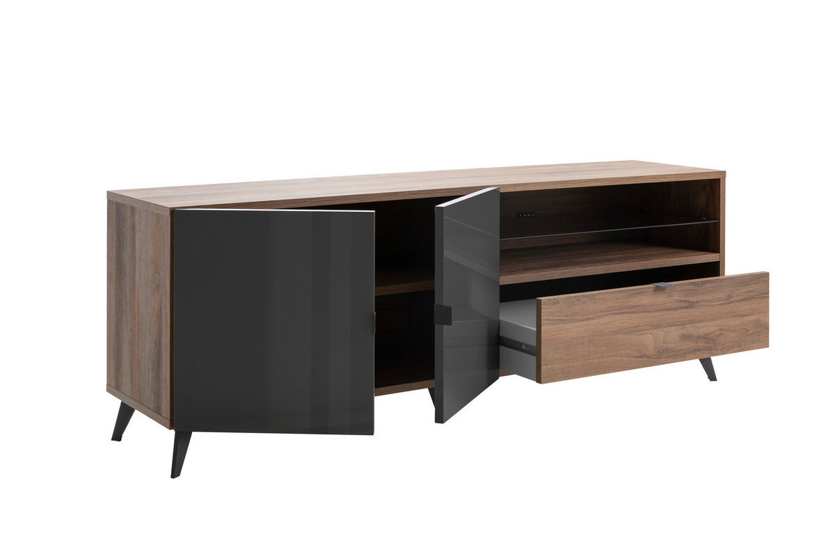 TV-ELEMENT  - Design, kovina/leseni material (179/43/64,6cm) - Carryhome