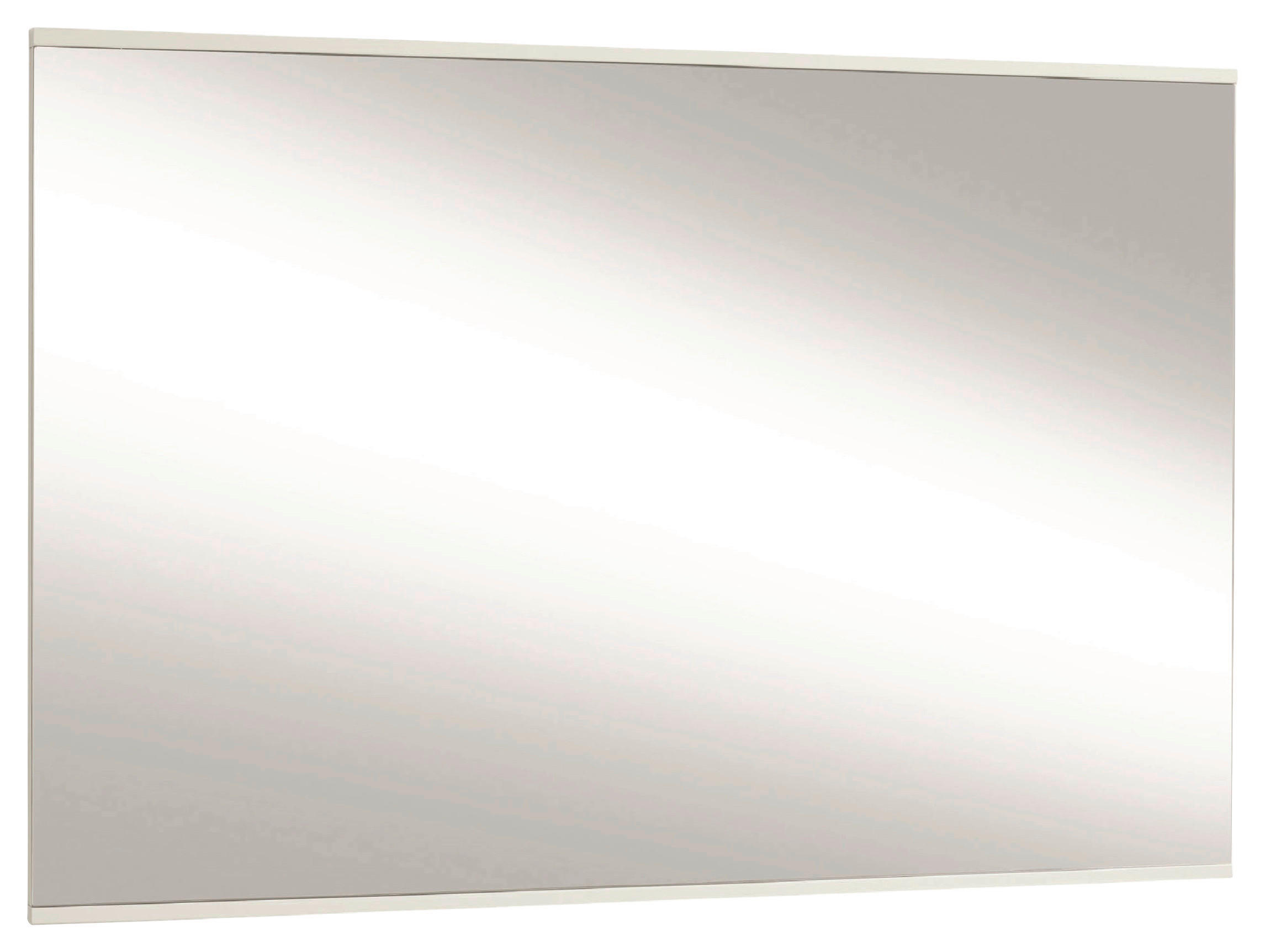 WANDSPIEGEL 82/62/2 cm in rechteckig - Weiß, Design, Glas/Holzwerkstoff (82/62/2cm)