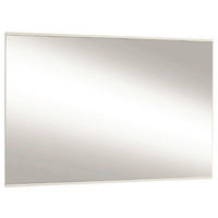 WANDSPIEGEL 82/62/2 cm  - Weiss, Design, Glas/Holzwerkstoff (82/62/2cm)