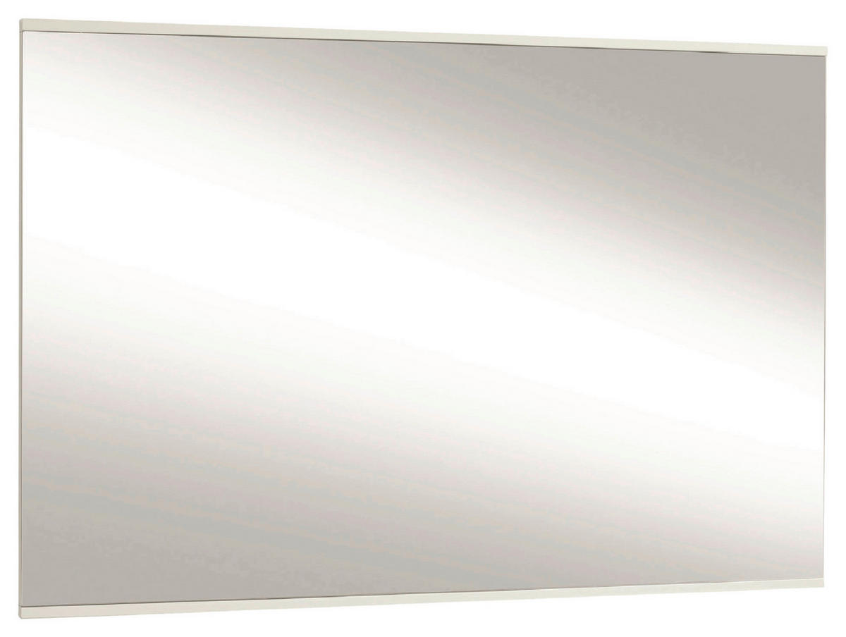WANDSPIEGEL 82/62/2 cm  - Weiss, Design, Glas/Holzwerkstoff (82/62/2cm)