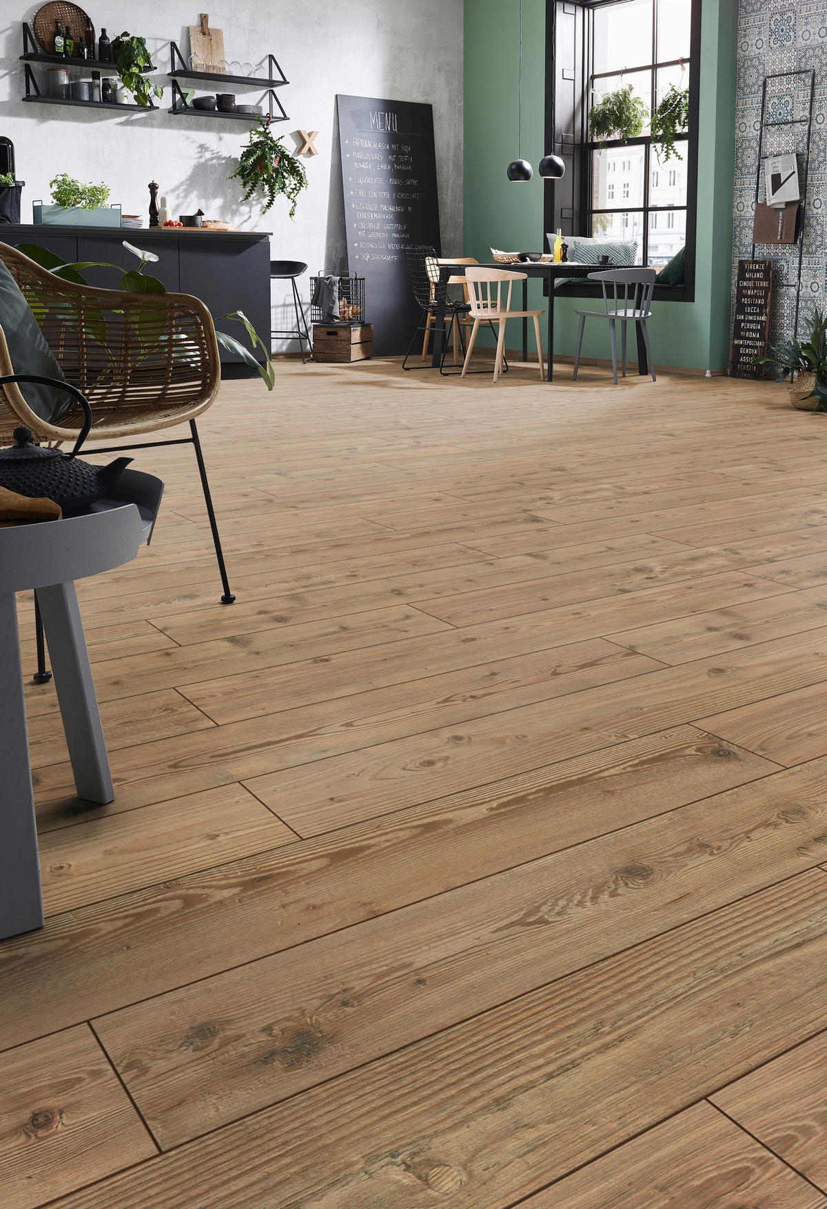 LAMINATBODEN Exquisit  - Pinienfarben, KONVENTIONELL, Holz (138.0/19.3/0.8cm)
