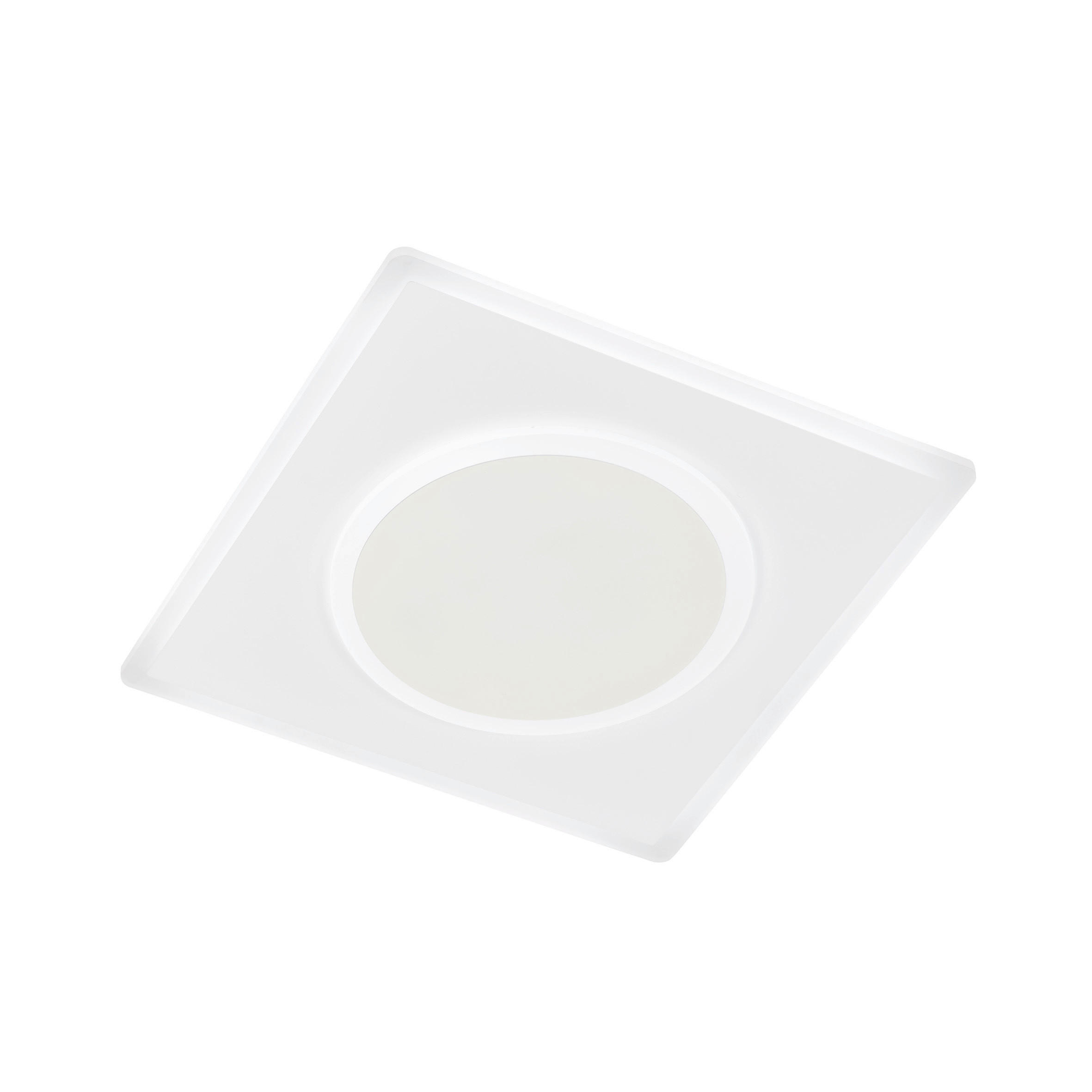 LED-DECKENLEUCHTE Bisi 38/38/6 cm   - Weiß, KONVENTIONELL, Metall (38/38/6cm) - Fischer & Honsel